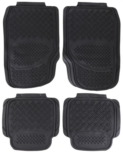 Tappetini in gomma per auto CAR MAT UNI SET 3, completo, 4 pezzi