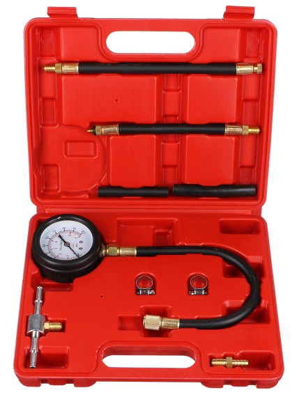 Kit di prova pressione per motori a benzina MECHANIC ENGINE TESTER 10, 0-7bar, 10 pezzi