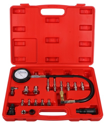 Kit di prova pressione cilindro per motori diesel MECHANIC ENGINE TESTER 21, 0-70bar, 21 pezzi