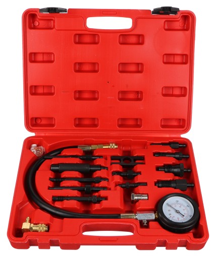 Kit di prova compressione per motori diesel MECHANIC ENGINE TESTER 23, 0-70bar, 23 pezzi