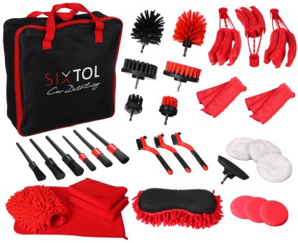 Kit multifunzione per pulizia e lavaggio auto CAR DETAILING 33, 33 pezzi