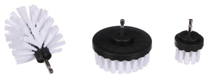 Set di spazzole morbide per trapano per pulizia auto CAR DETAILING DRILL BRUSH 3 SOFT, 3 pezzi