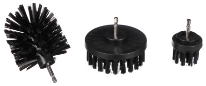 Set di spazzole rigide per trapano per pulizia auto CAR DETAILING DRILL BRUSH 3 HARD, 3 pezzi