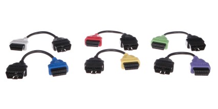 Set completo di adattatori FiatECUScan OBD-II per auto MECHANIC CABLE SET 3, 6 pezzi