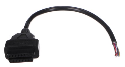 Cavo di estensione OBD-II femmina con 16 pin terminati in fili da 30cm MECHANIC CABLE 27