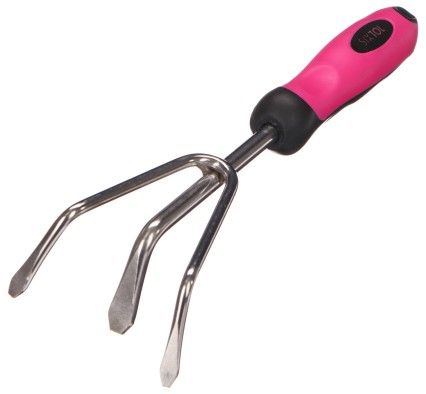 Coltivatore a mano GARDEN PINK ONE, acciaio inossidabile, 28 cm