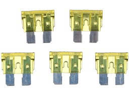 Set di fusibili a lama per auto MECHANIC FUSE SET 20A, 100 pezzi