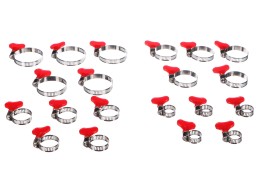 Set fascette per tubi a farfalla MECHANIC CONNECT SET 20, 10-44mm, 20 pezzi