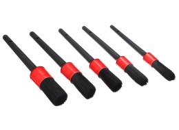 Set di pennelli di precisione morbidi per pulizia auto CAR DETAILING BRUSH 5 SOFT, 5 pezzi