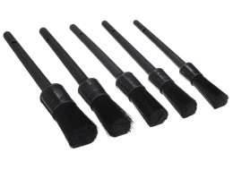 Set di pennelli di precisione rigidi per pulizia auto CAR DETAILING BRUSH 5 HARD, 5 pezzi