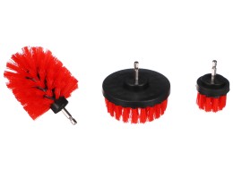 Set di spazzole medie per trapano per pulizia auto CAR DETAILING DRILL BRUSH 3 MEDIUM, 3 pezzi