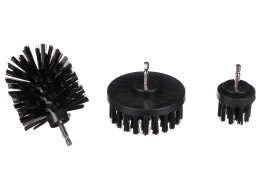 Set di spazzole rigide per trapano per pulizia auto CAR DETAILING DRILL BRUSH 3 HARD, 3 pezzi