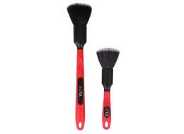 Set di spazzole di precisione per auto con manico ergo CAR DETAILING BRUSH 2 PRO, 2 pezzi