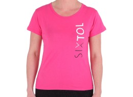 Maglietta da donna T-SHIRT, rosa, taglia S, 100% cotone